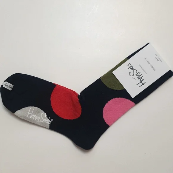 Happy Socks Women Socks EU 36-40, US 5.5 - 9.5 Brand New Combed Cotton #49 - Picture 1 of 4